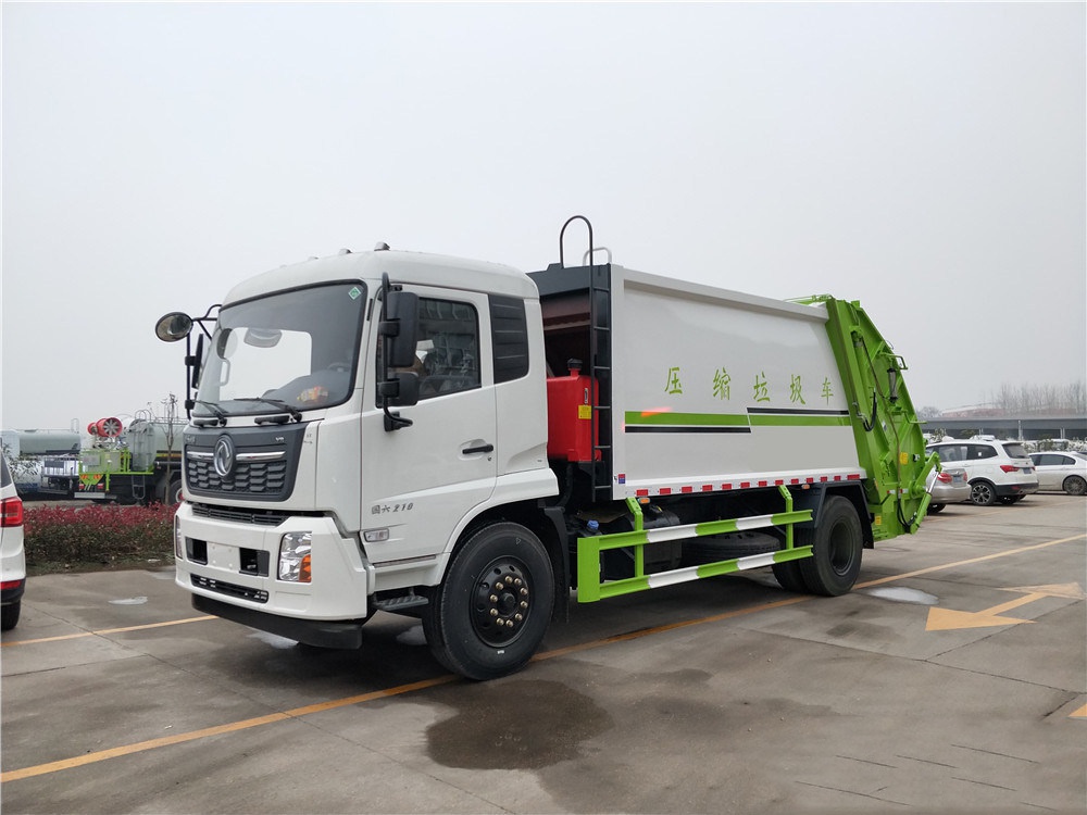 【14 Kubik】 Dongfeng Tianjin Modell Komprimierter Müllwagen