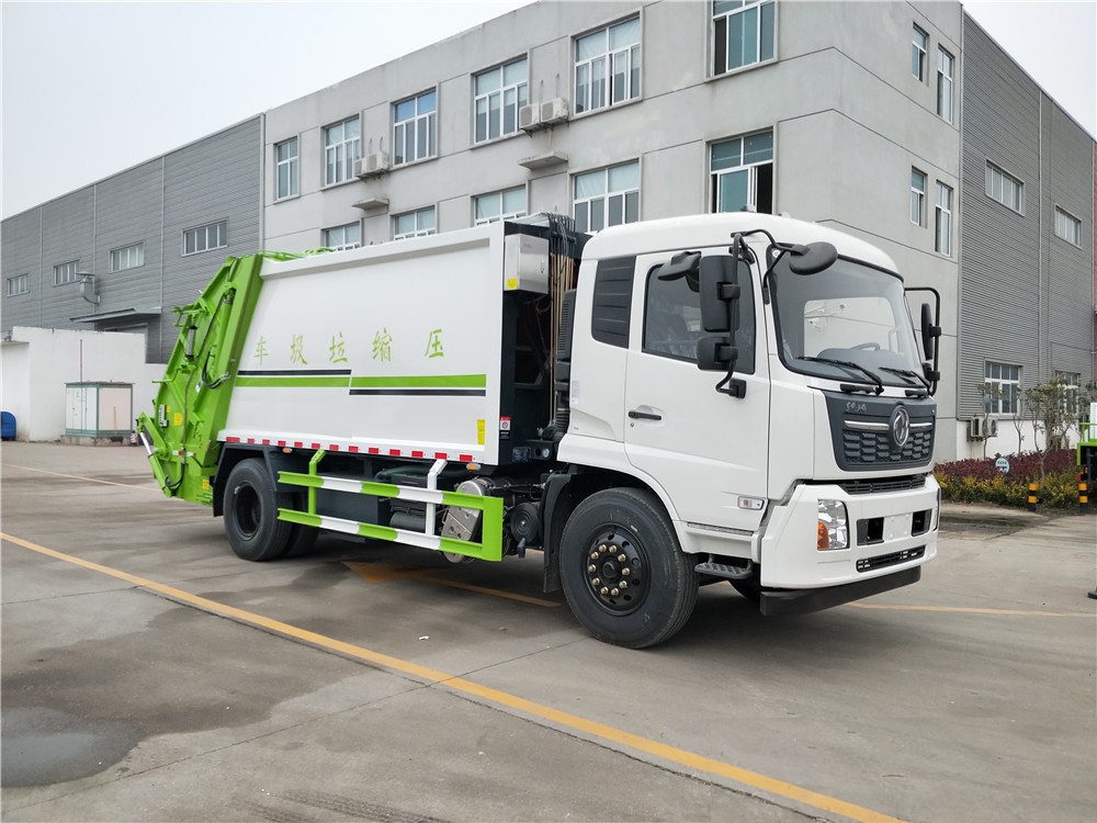 【14 Kubik】 Dongfeng Tianjin Modell Komprimierter Müllwagen