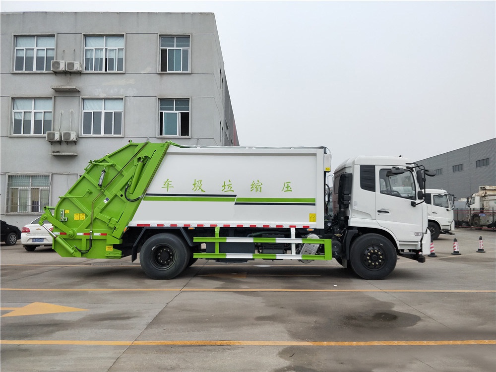 【14 Kubik】 Dongfeng Tianjin Modell Komprimierter Müllwagen