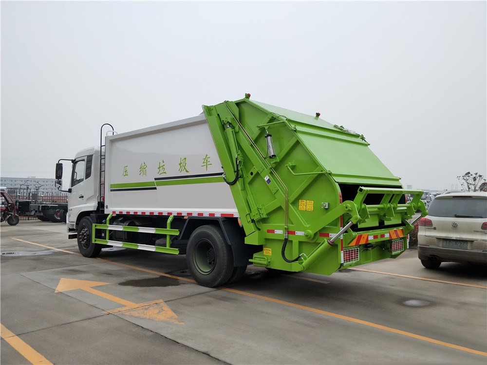 【14 Kubik】 Dongfeng Tianjin Modell Komprimierter Müllwagen