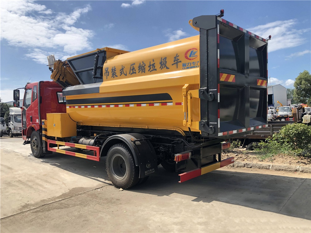 【12 Parteien】Liberation J6L - Installation des Kompressorgarbagefahrzeugs