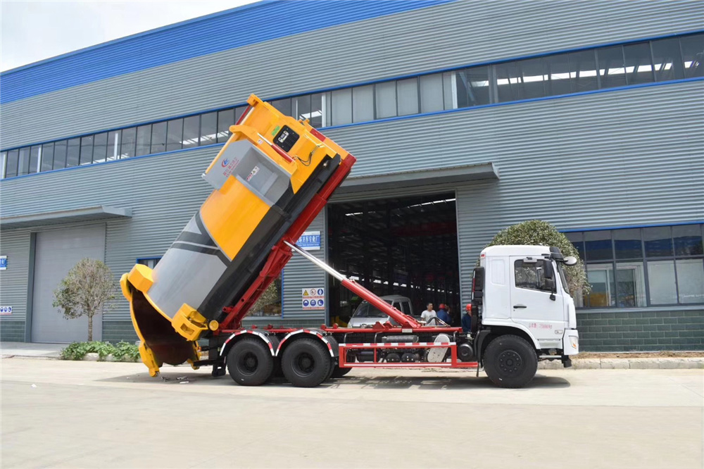 【18 Modelle】 Dongfeng unten montierter hinterer Doppelachslaster mit ausziehbarer Schaufel