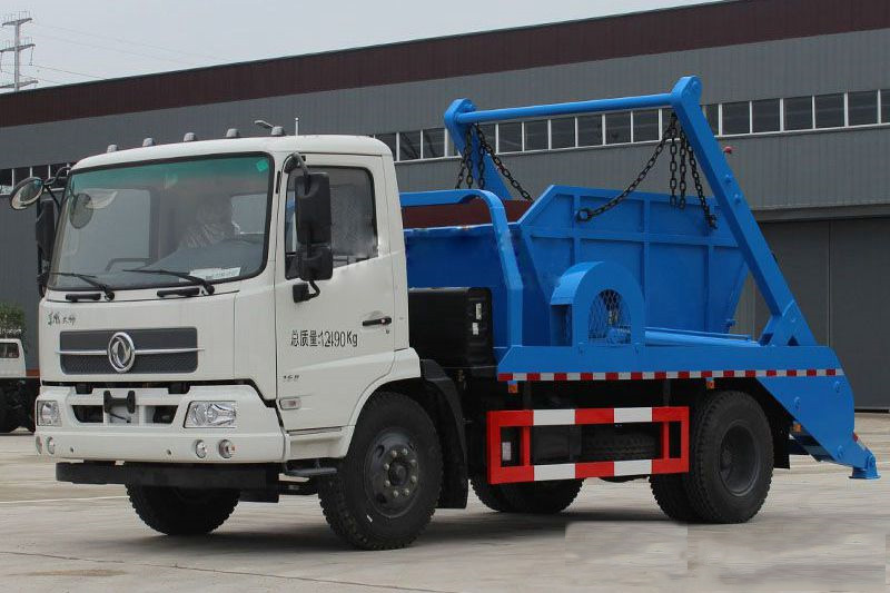 【12 Kubikcapazität】 Dongfeng Tianjin Typ Müllwagen mit Schwenkkranz