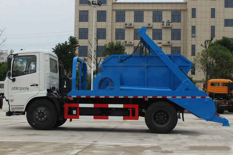 【12 Kubikcapazität】 Dongfeng Tianjin Typ Müllwagen mit Schwenkkranz