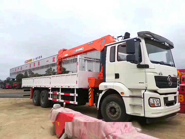 Shaanxi Auto DeLong Stein Kohle 12-tonnen Fahrzeugbühne Kran