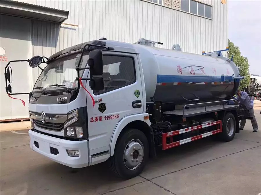 Dongfeng 8-tonnen integrierte Tankreinigungs- und Schmutzwassersaugfahrzeuge
