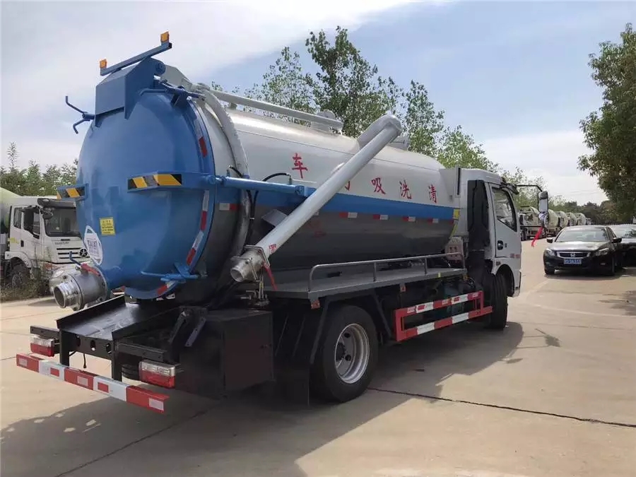 Dongfeng 8-tonnen integrierte Tankreinigungs- und Schmutzwassersaugfahrzeuge