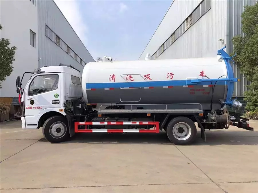 Dongfeng 8-tonnen integrierte Tankreinigungs- und Schmutzwassersaugfahrzeuge