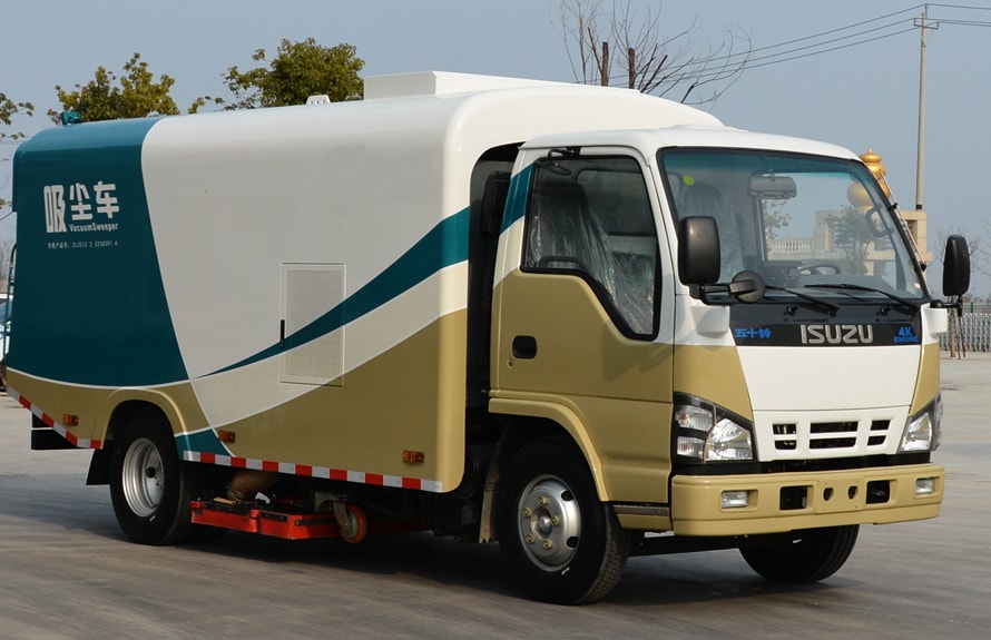 Trocken und nass dualzweckiger Isuzu 5-tonnen Staubsauger Lkw