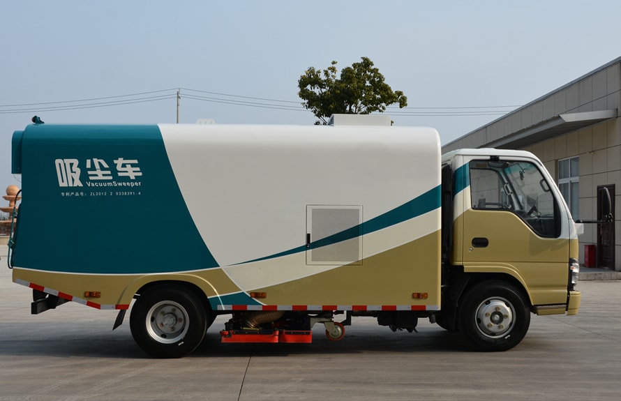 Trocken und nass dualzweckiger Isuzu 5-tonnen Staubsauger Lkw