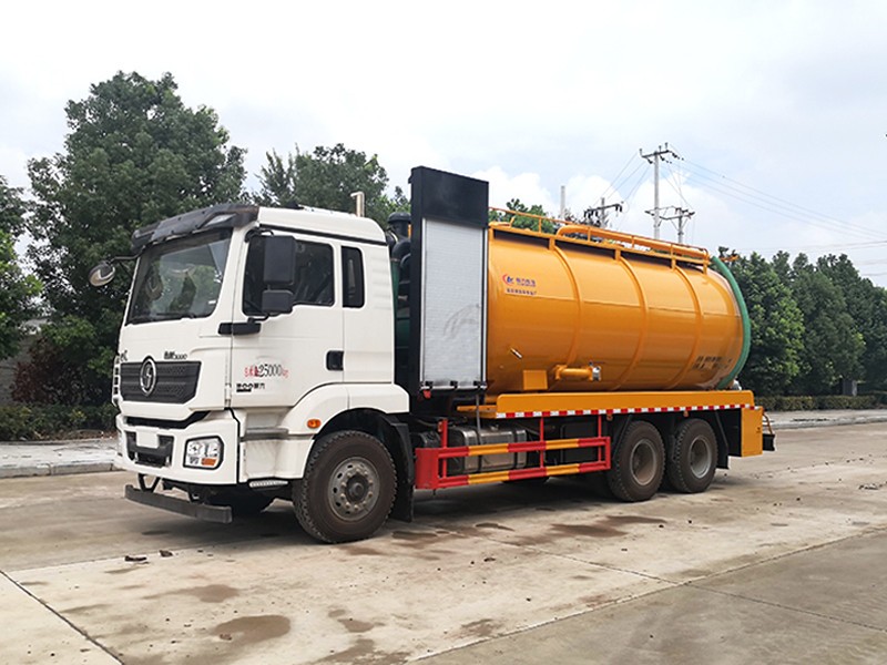 Shaanxi Auto Delong Reinigung und Abwassersaugung (mit Hilfslüfter)