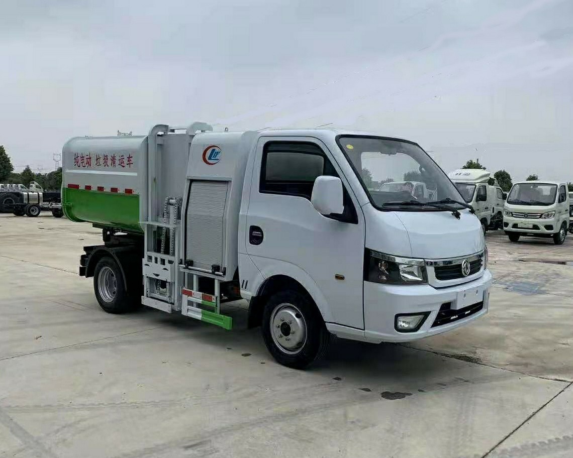 Dongfeng 4-ton voll elektrischer Kippbehältermüllwagen