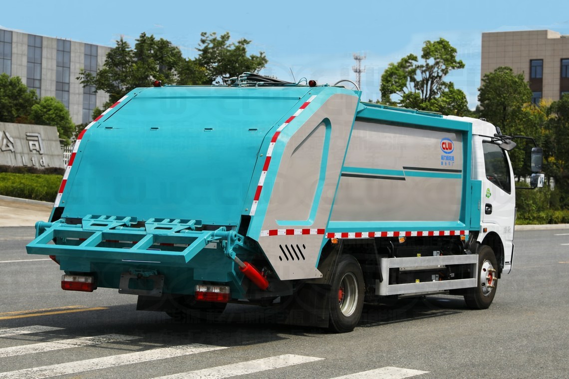 5-ton Dongfeng Kapte elektrisch angetriebener komprimierter Müllwagen