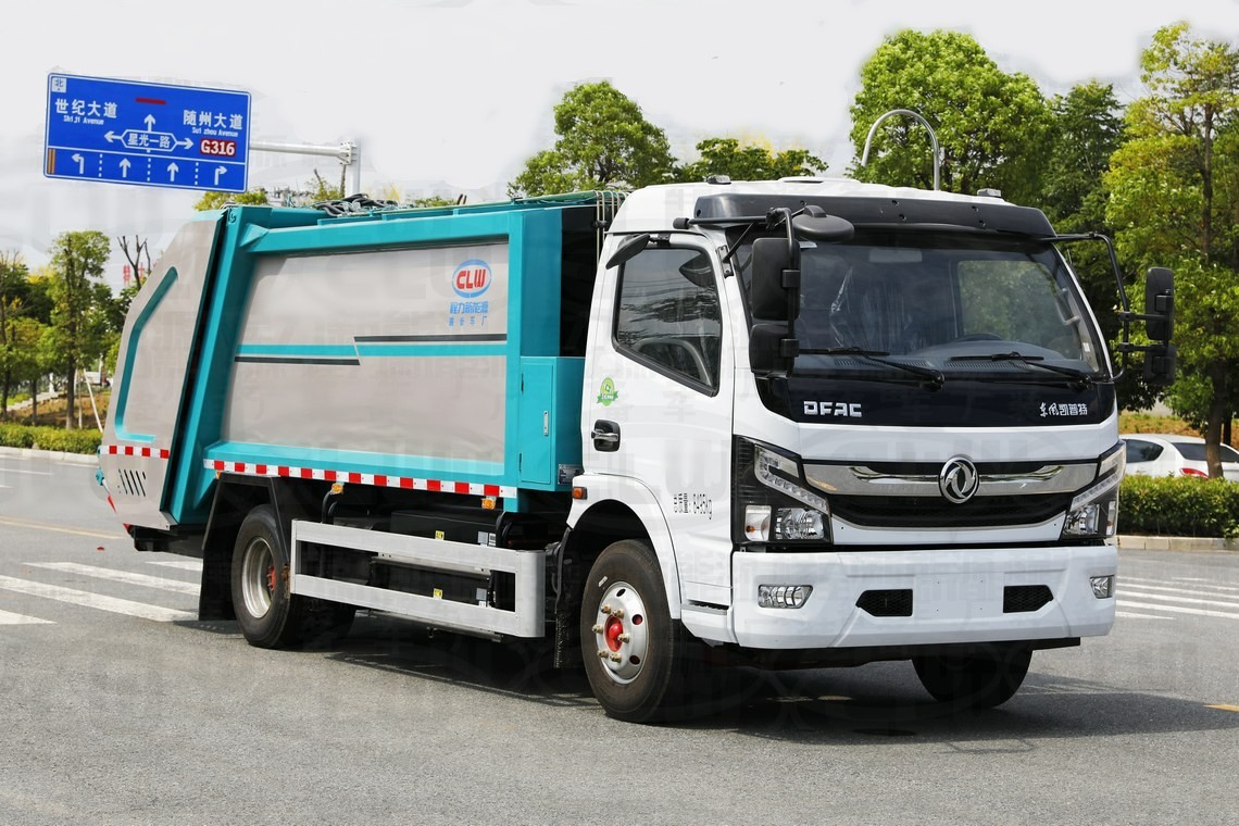 5-ton Dongfeng Kapte elektrisch angetriebener komprimierter Müllwagen