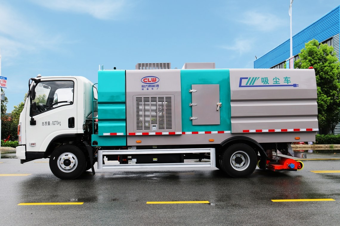 Dongfeng Huashen 5,5 Kubikmeter voll elektrischer Staubsaugerwagen