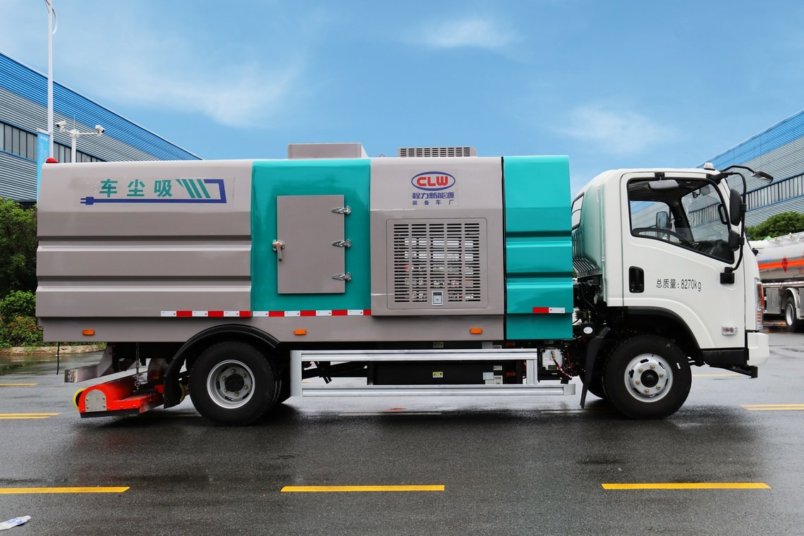 Dongfeng Huashen 5,5 Kubikmeter voll elektrischer Staubsaugerwagen