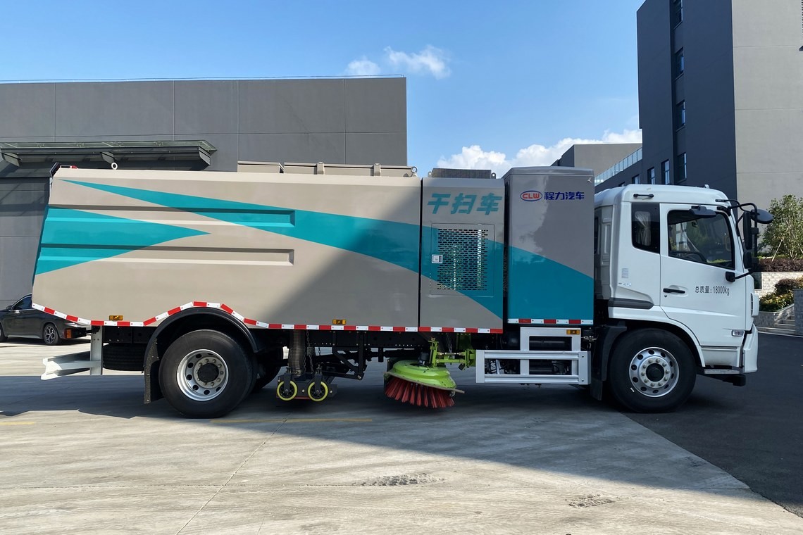 Dongfeng Tianjin reinigungsfreier Elektro-Streuwagen und Staubsauger