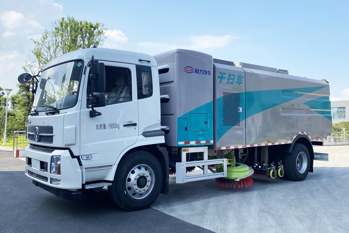 Dongfeng Tianjin reinigungsfreier Elektro-Streuwagen und Staubsauger