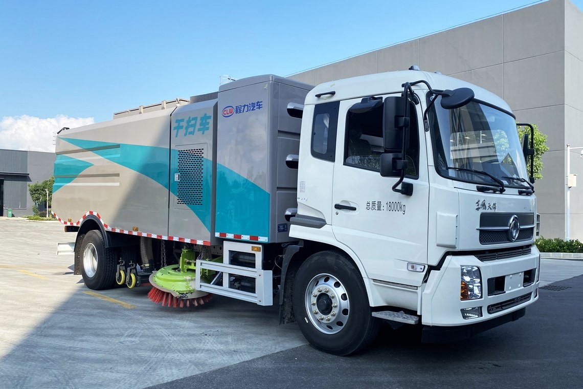 Dongfeng Tianjin reinigungsfreier Elektro-Streuwagen und Staubsauger