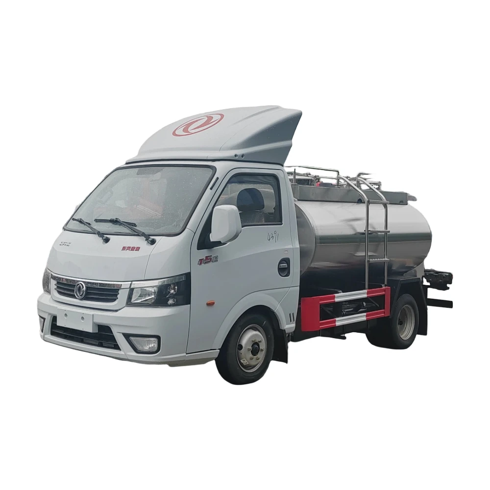 Dongfeng 4x2 kleiner 3000 Liter Edelstahl Milchwagen manuelle Übertragung frische Milch Transportfahrzeug