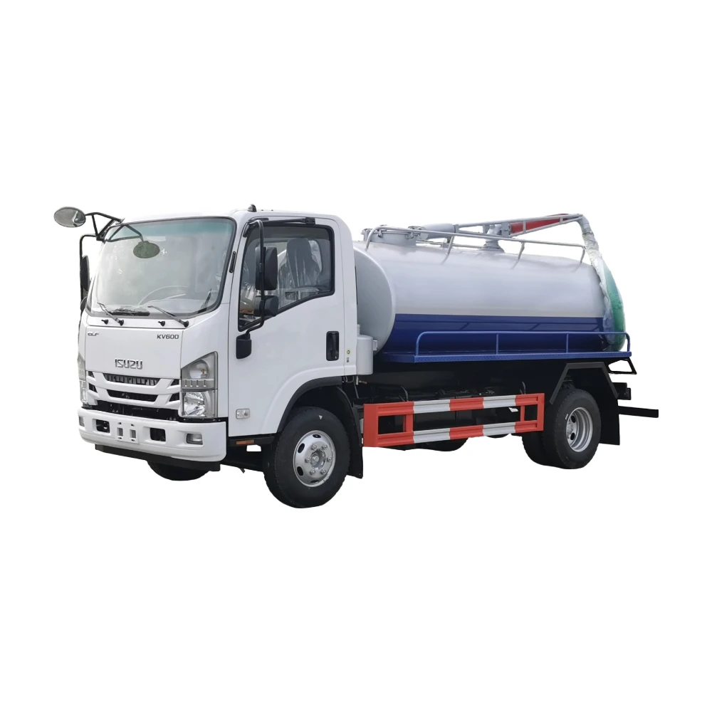 Isuzu ELF 700P 4x2 RHD 10000L Tank Abwassersaugwagen mit italienischer JUROP Handdieselpumpe Exportrahmen