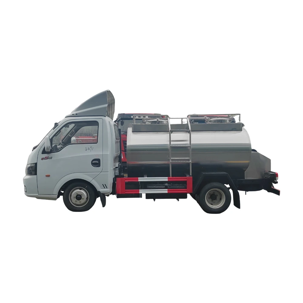 Dongfeng 4x2 kleiner 3000 Liter Edelstahl Milchwagen manuelle Übertragung frische Milch Transportfahrzeug