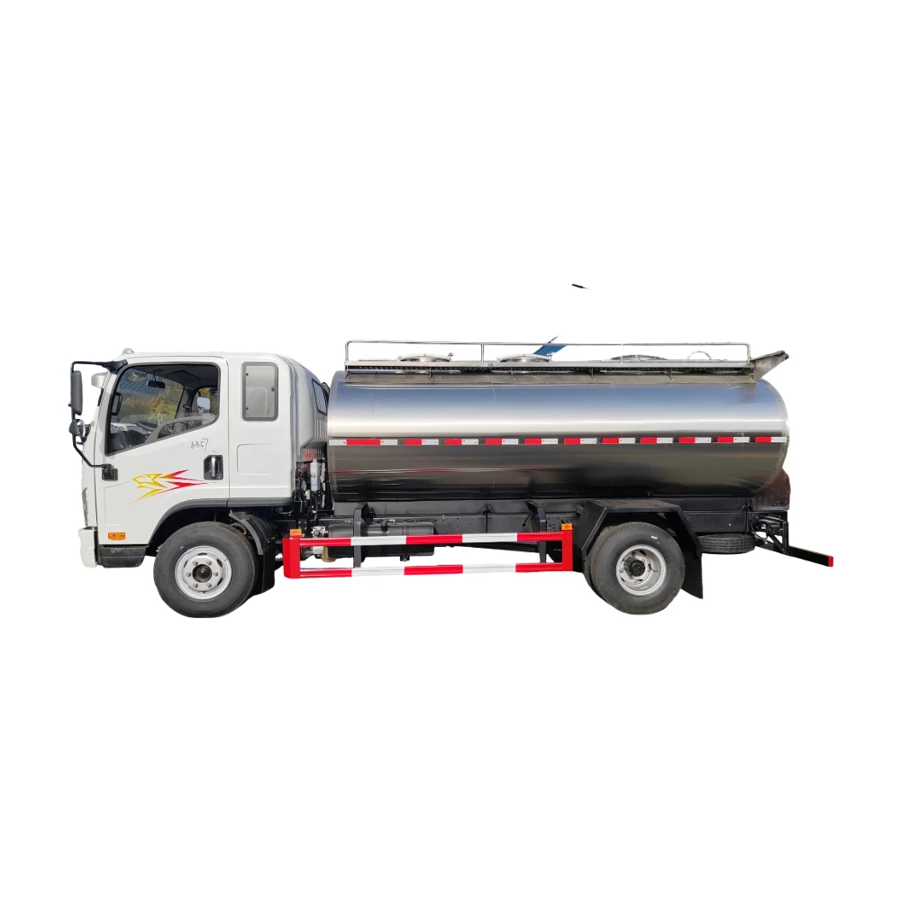 Individuell gestalteter 5000L-20000L Lebensmittelklasse Edelstahl Mobile frische Milch Kühl-Lkw 304 Isoliert für die Milchtransport