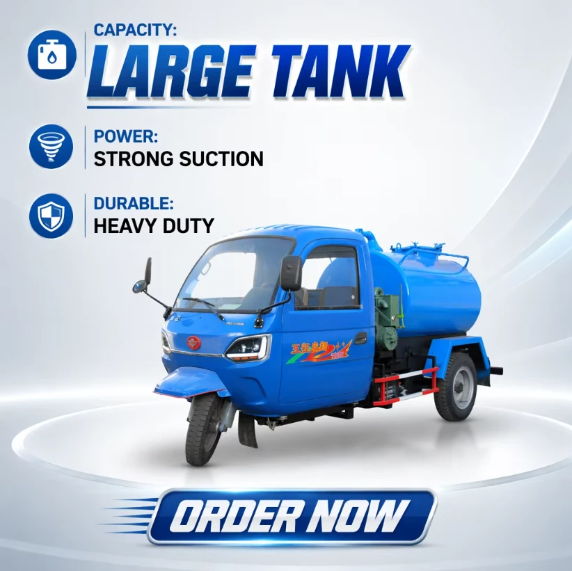 "1500 Liter Mini-Schlammsauger mit Schaltgetriebe & Dieselkraftstoff"