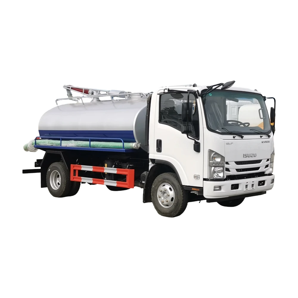 Isuzu ELF 700P 4x2 RHD 10000L Tank Abwassersaugwagen mit italienischer JUROP Handdieselpumpe Exportrahmen