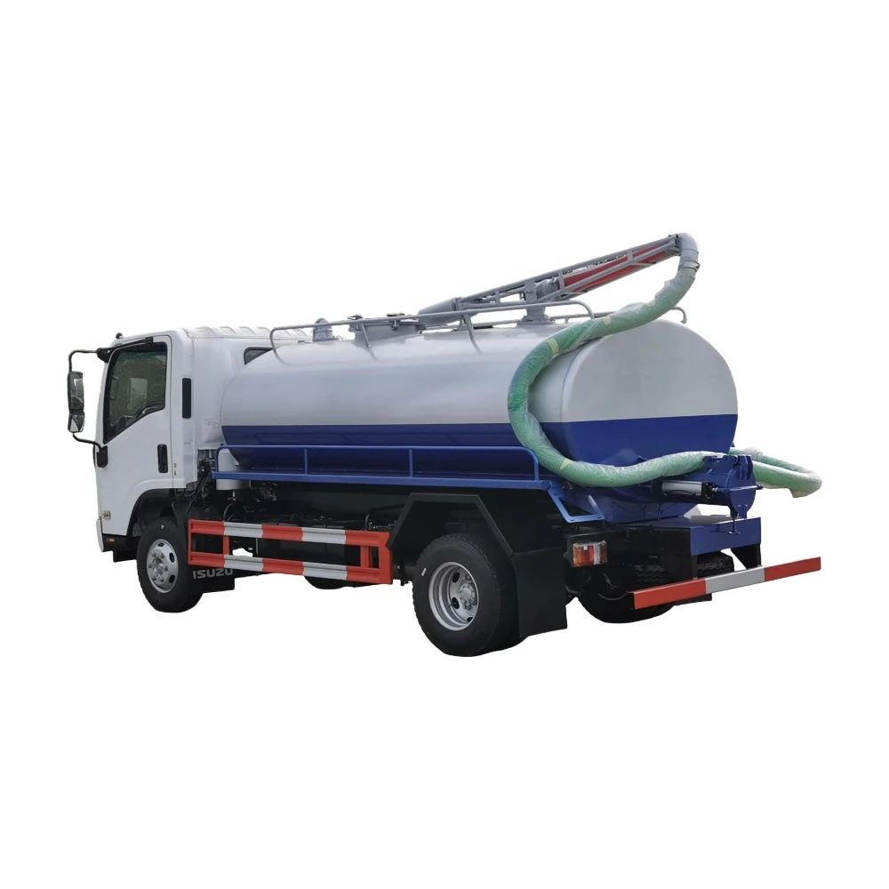 Isuzu ELF 700P 4x2 RHD 10000L Tank Abwassersaugwagen mit italienischer JUROP Handdieselpumpe Exportrahmen