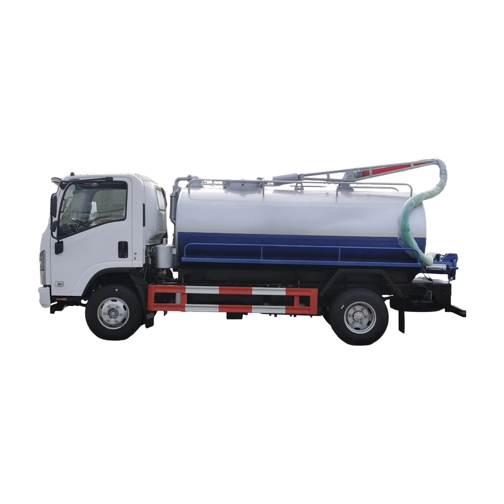 Isuzu ELF 700P 4x2 RHD 10000L Tank Abwassersaugwagen mit italienischer JUROP Handdieselpumpe Exportrahmen
