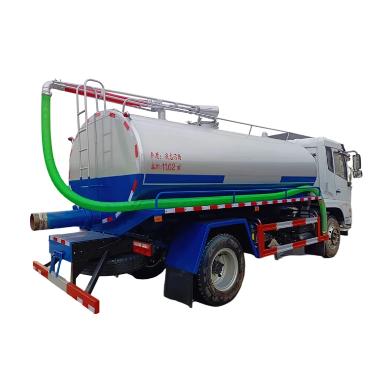Dongfeng Manuelle Septiktankreinigung Abwassersaugwagen 6000L-13000L Fäkalsaugwagen