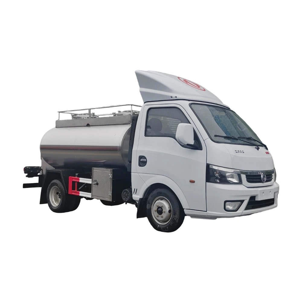 Dongfeng 4x2 kleiner 3000 Liter Edelstahl Milchwagen manuelle Übertragung frische Milch Transportfahrzeug