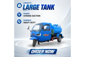 "1500 Liter Mini-Schlammsauger mit Schaltgetriebe & Dieselkraftstoff"