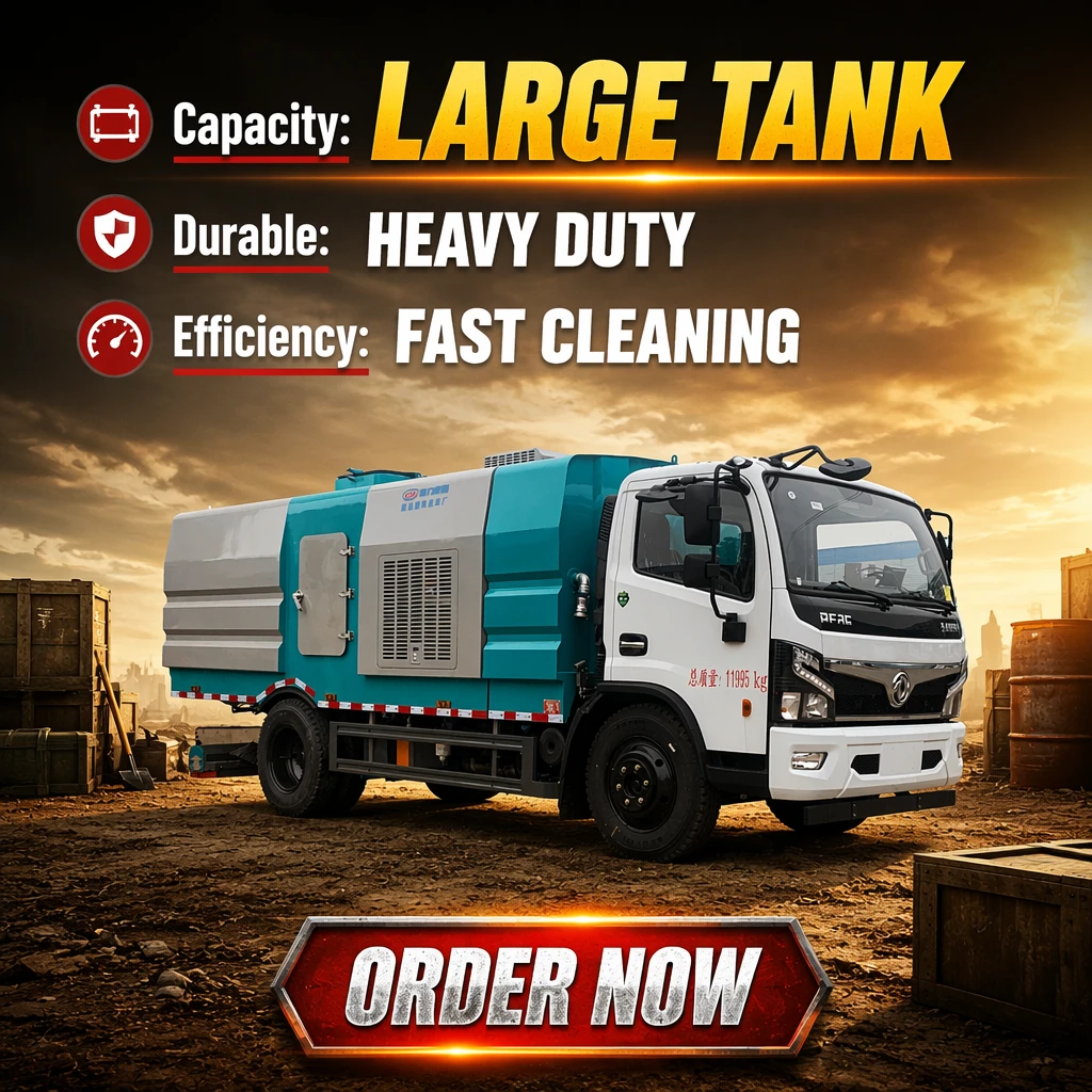 Dongfeng Dafu Ruika CLW5120TXC6SL -A Heckbehangsaugerfahrzeug 11995kg 1 Jahr Garantie