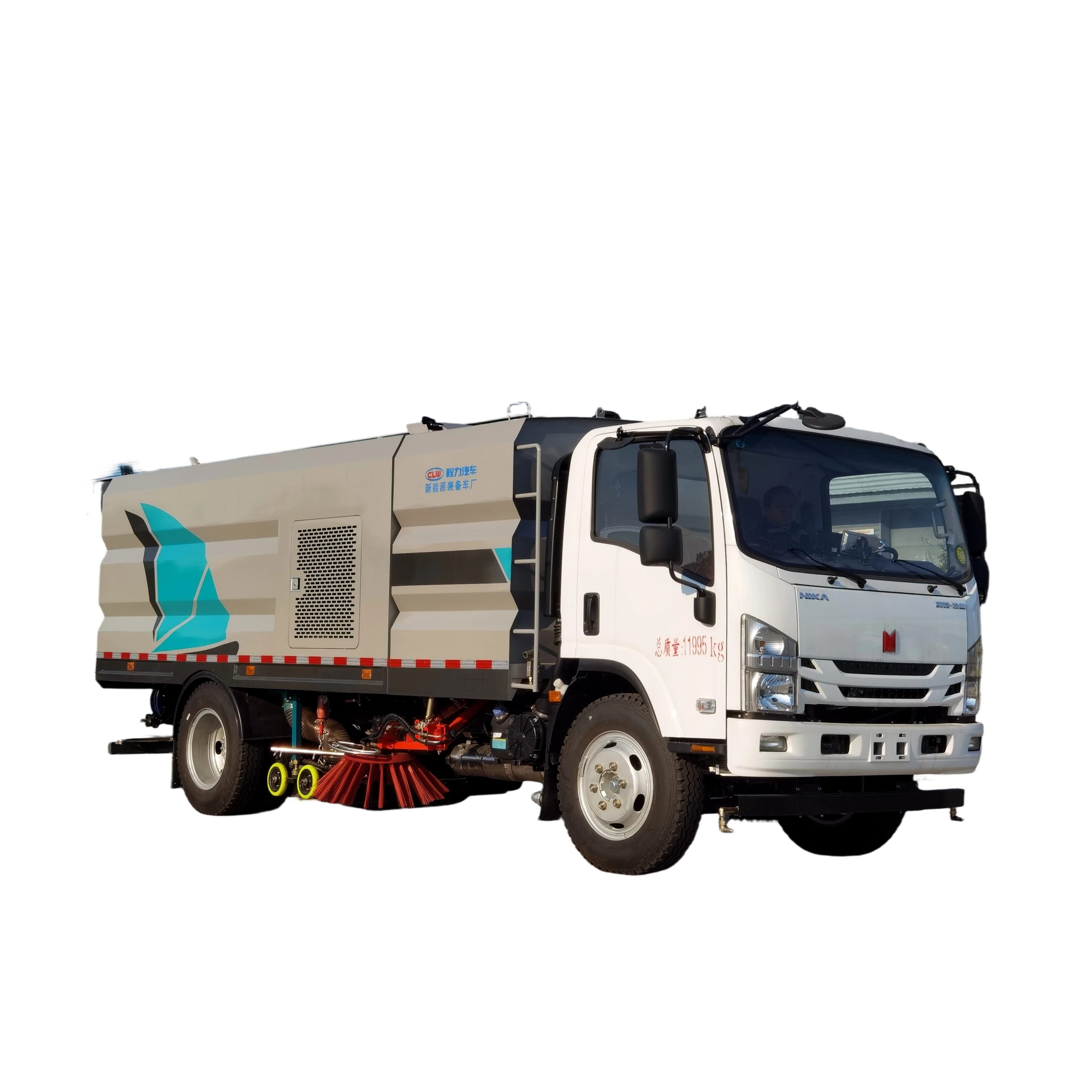 Isuzu Qingling CL5120TXS6BGX Mop-and-sweep Fahrzeug mit Motorpumpe und Getriebe