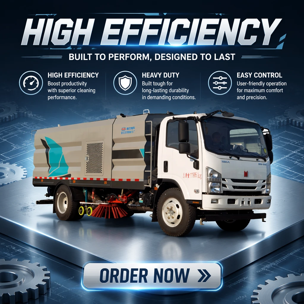 Isuzu Qingling CL5120TXS6BGX Mop-and-sweep Fahrzeug mit Motorpumpe und Getriebe