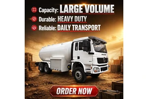 China Factory Direct 25cbm Oil Tanker 4x2 Drive Wheel with Manual Transmission Desert-Proof LPG Storage New Condition