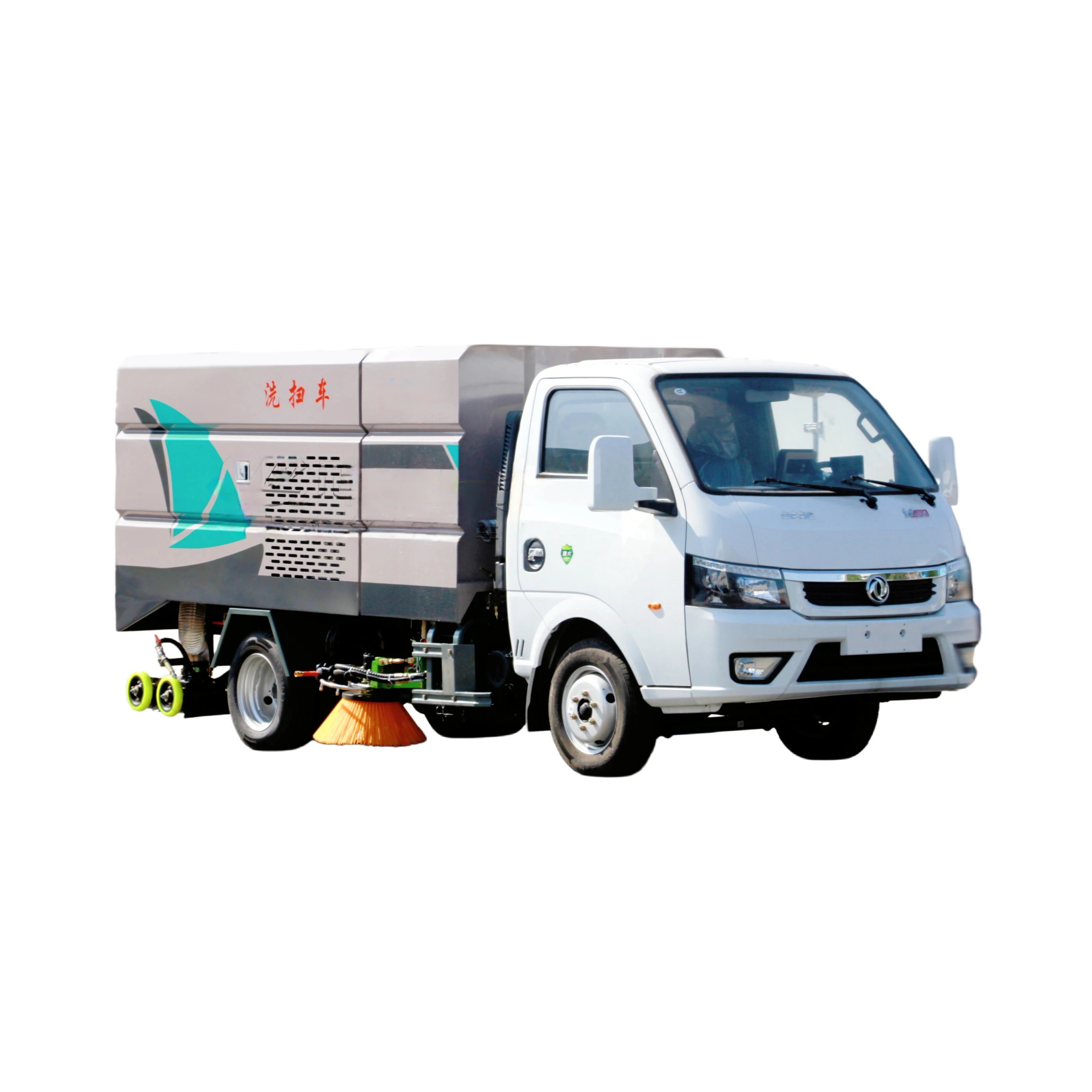 CLW5040TXSBSL Dongfeng Tuyi-Serie Fahrzeugwasch- und -Bürstemaschine mit blauer Kennzeichenmaschine betriebener Pumpe Getriebesystem