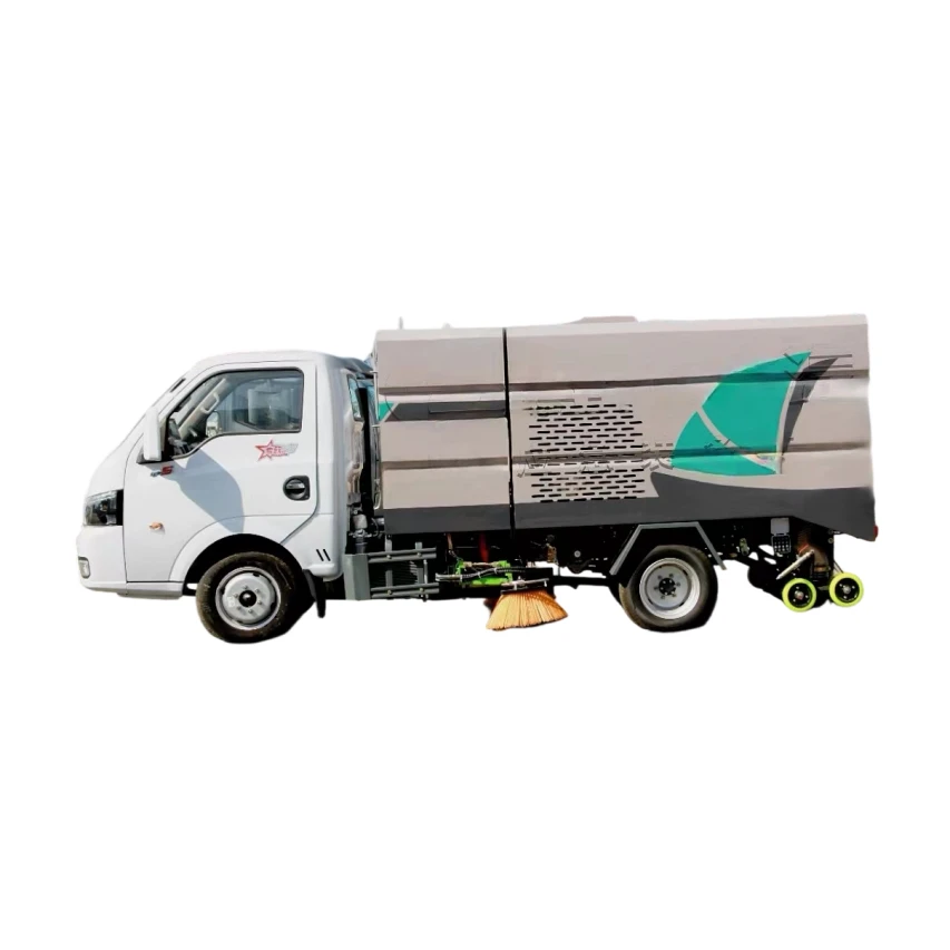 CLW5040TXSBSL Dongfeng Tuyi-Serie Fahrzeugwasch- und -Bürstemaschine mit blauer Kennzeichenmaschine betriebener Pumpe Getriebesystem