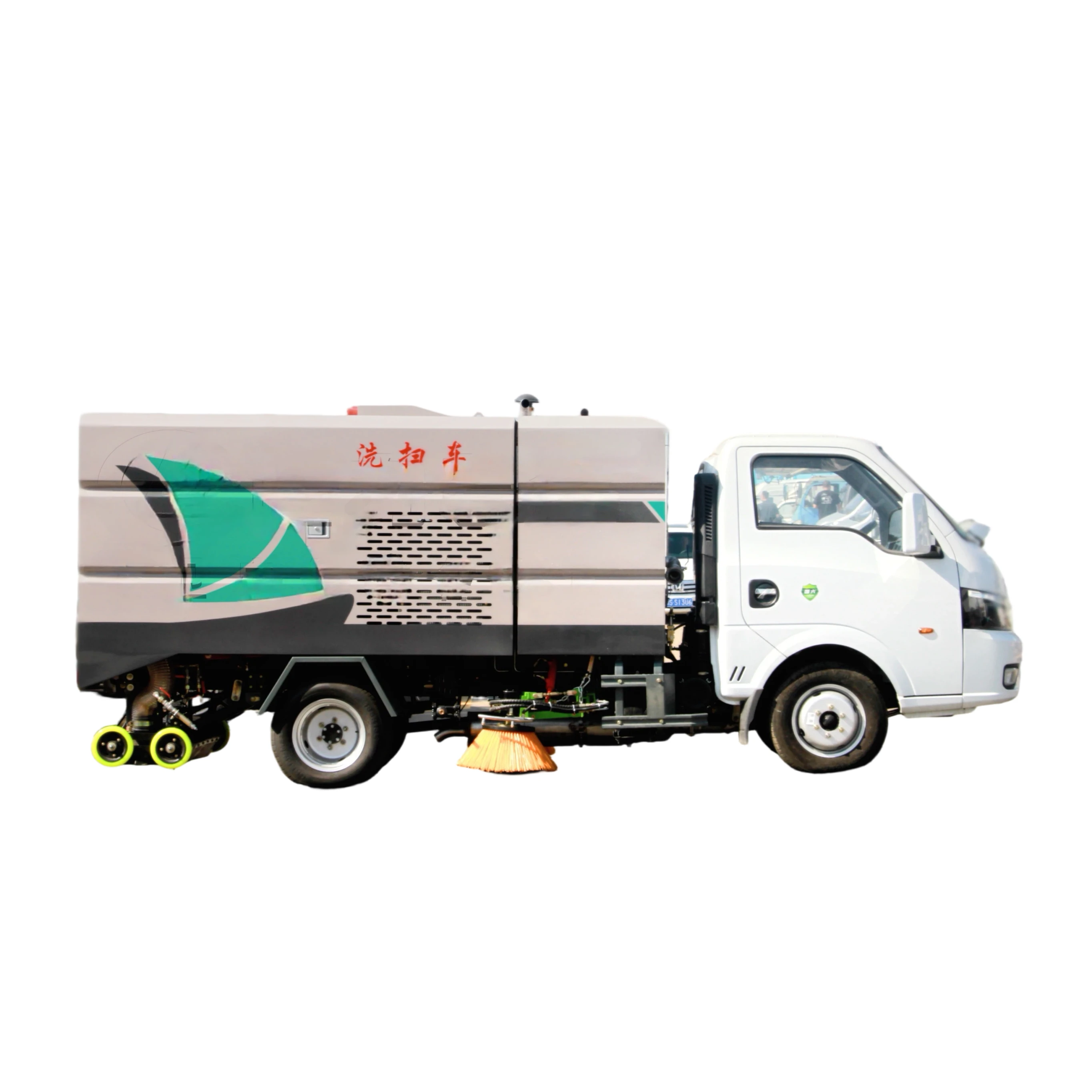 CLW5040TXSBSL Dongfeng Tuyi-Serie Fahrzeugwasch- und -Bürstemaschine mit blauer Kennzeichenmaschine betriebener Pumpe Getriebesystem