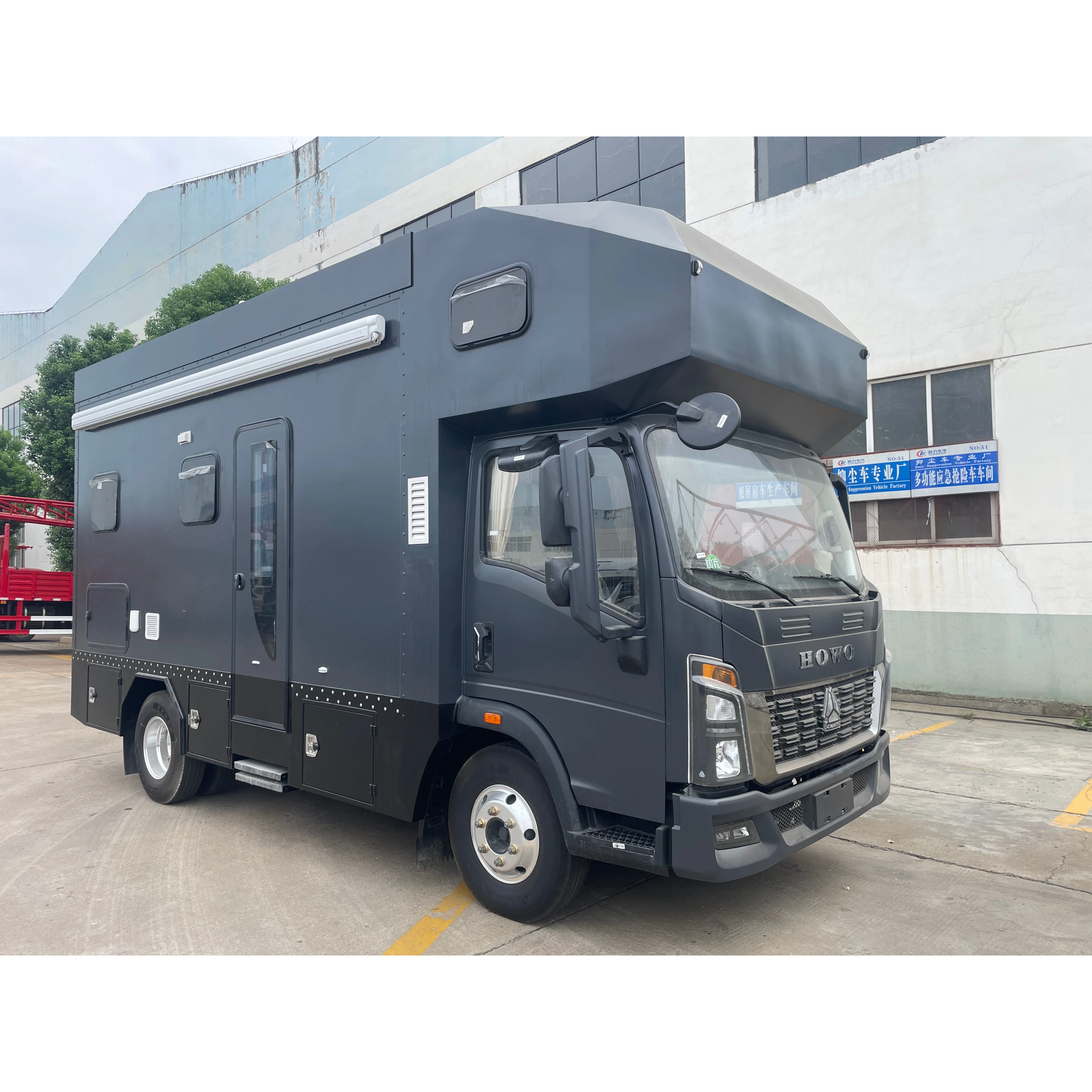 【Haowo of Hongqi】 Grauer zweilagiger Hebefalt-Motorhome
