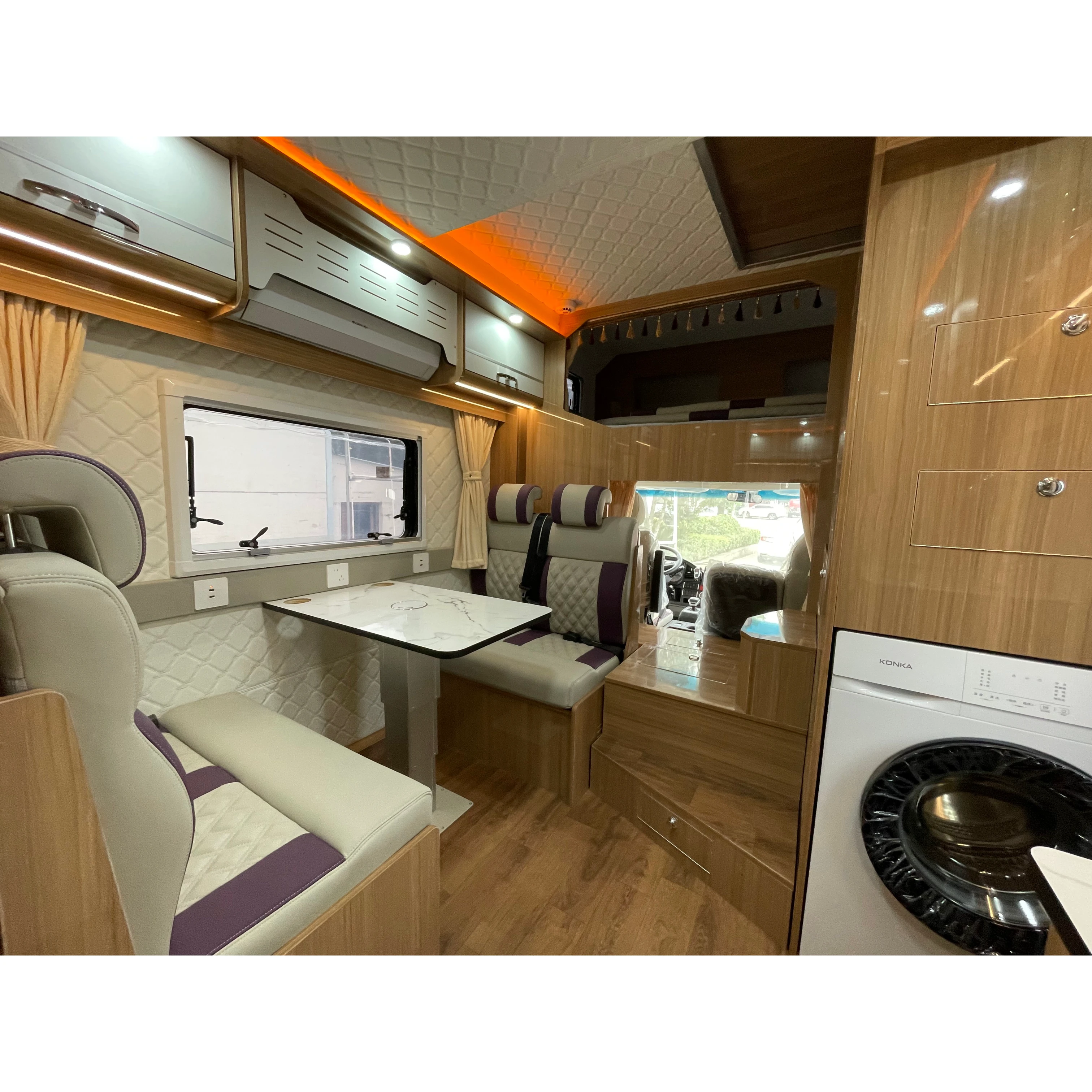 【Haowo of Hongqi】 Grauer zweilagiger Hebefalt-Motorhome