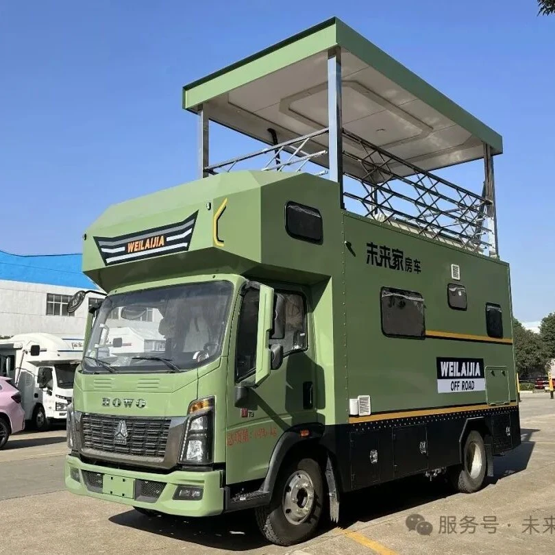Chengli Direktverkauf von Wohnmobilen durch Sinotruk Haowo mit erhöhtem Dachmodell