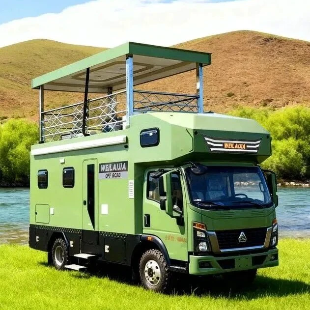 Chengli Direktverkauf von Wohnmobilen durch Sinotruk Haowo mit erhöhtem Dachmodell